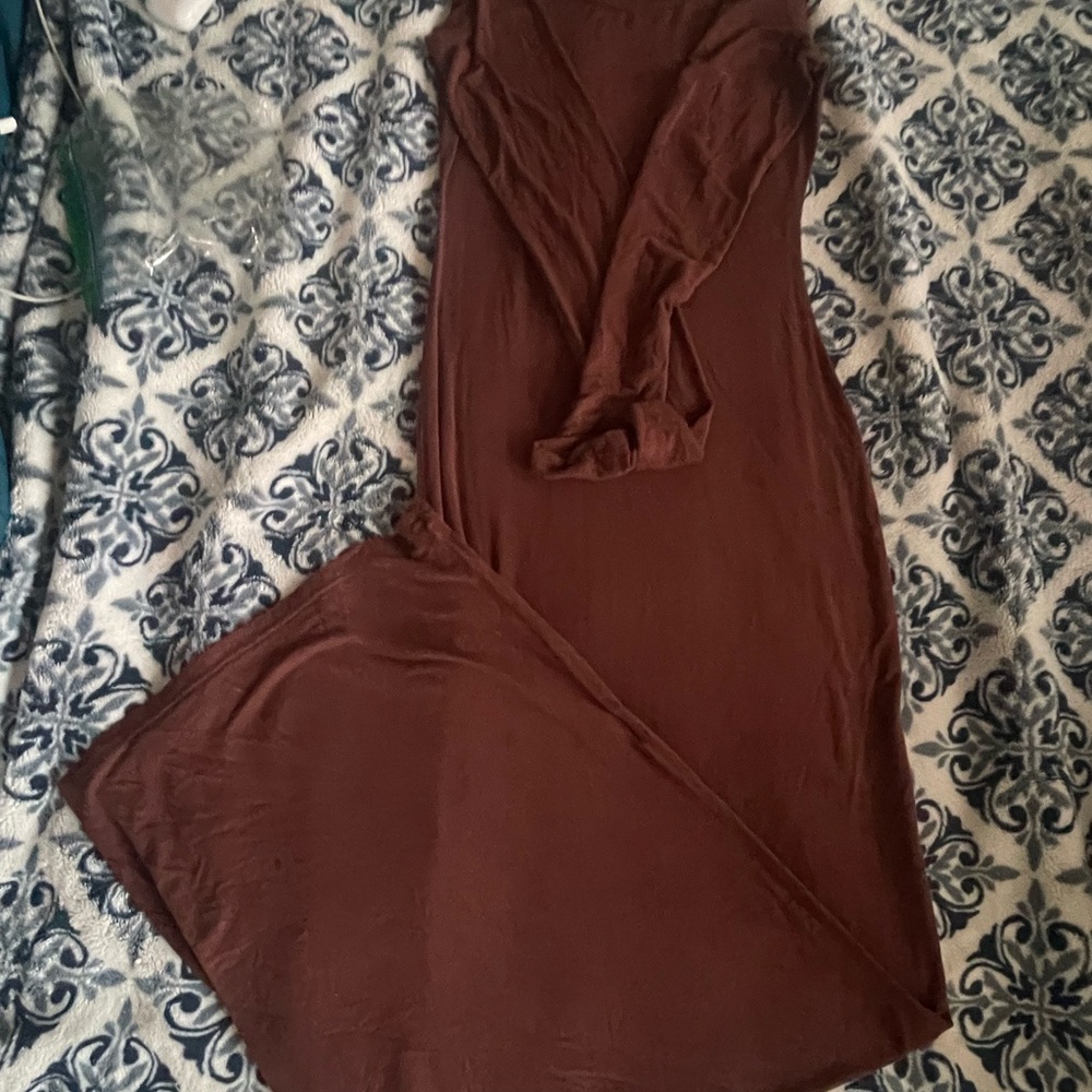SHEIN Brown Maxi Dress